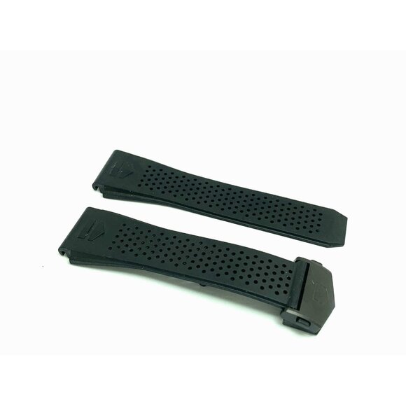 Tag Heuer Men's Watch Replacement Band Black Buckle Rubber Strap 22/26mm Lug - Picture 1 of 11